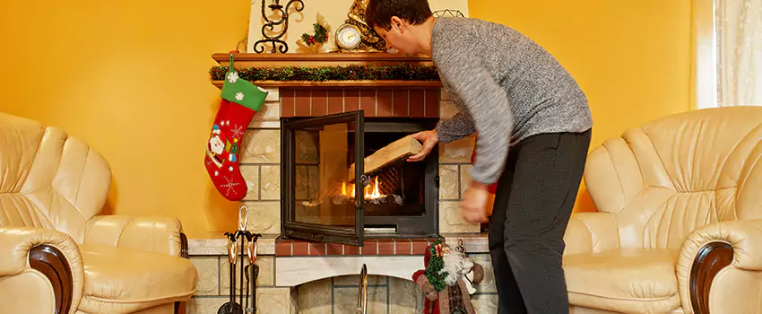 Rusted Metal Fireplace Restoration in Waynesboro, Virginia